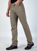 Olive Grey Baggy Fit Denim Jeans for Men