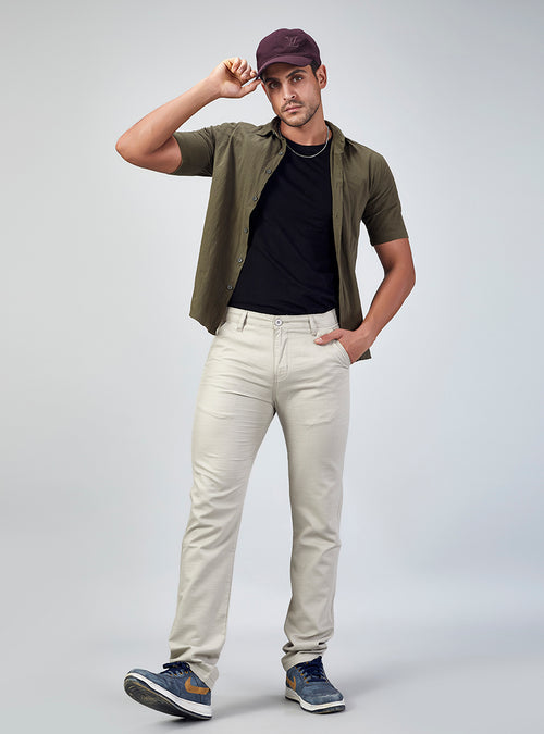 Off White Casual Trousers for Men