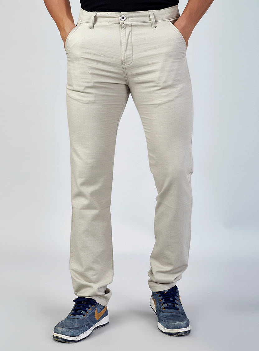 Off White Casual Trousers for Men