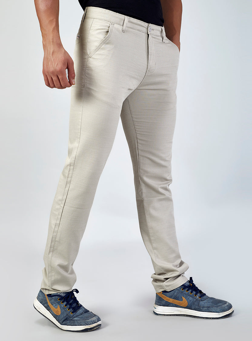 Off White Casual Trousers for Men