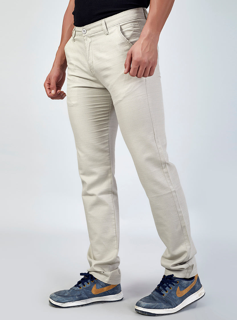 Off White Casual Trousers for Men