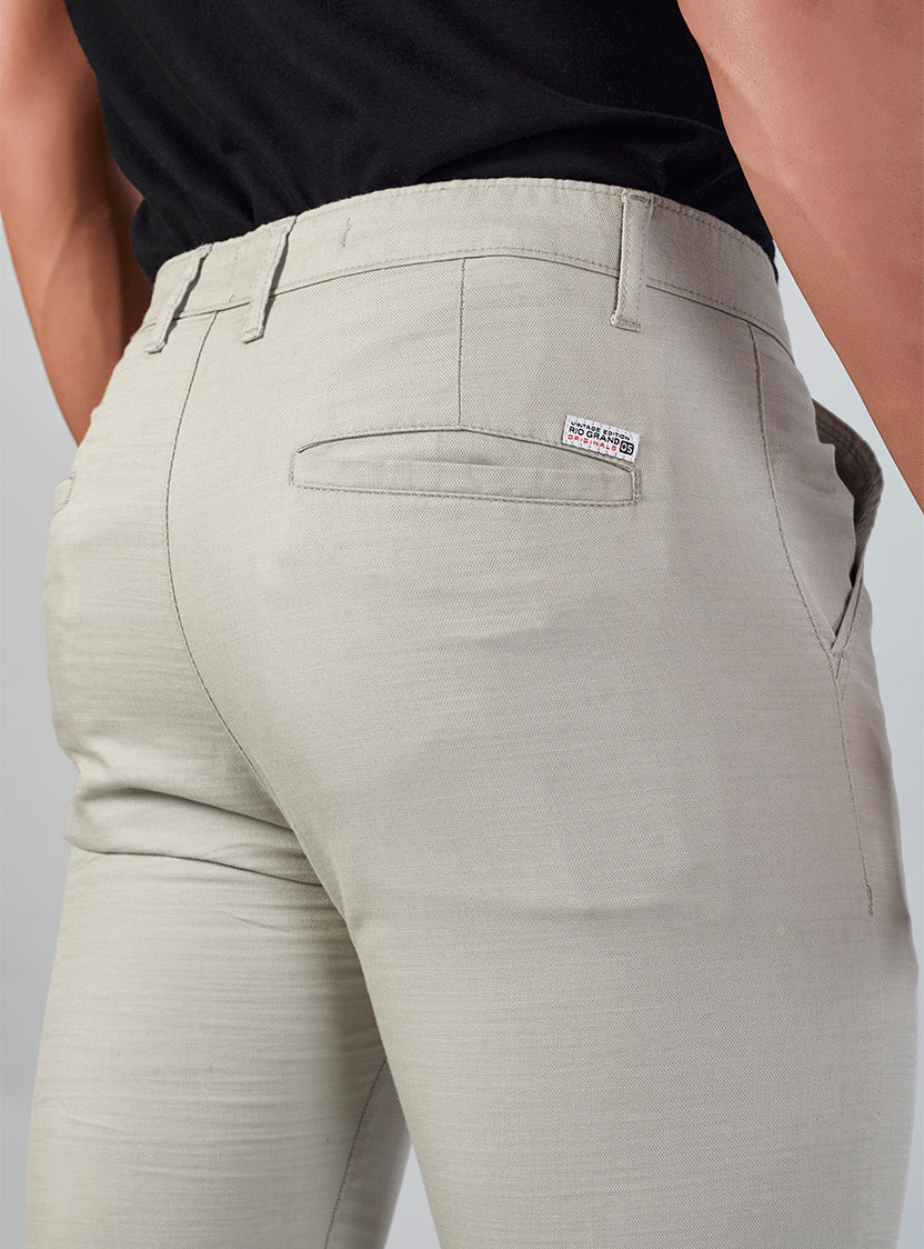 Off White Casual Trousers for Men