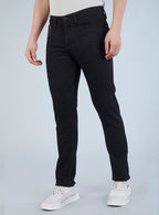 Smart Slim Fit Deep Indigo Blue Denim Jeans for Men