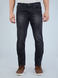 Smart Slim Fit Charcoal Black Denim Jeans for Men