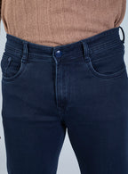 Smart Slim Fit Navy Denim Jeans for Men