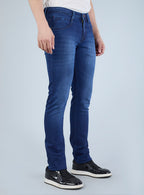 Smart Slim Fit Blue Wash Denim Jeans for Men