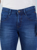Smart Slim Fit Blue Wash Denim Jeans for Men