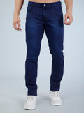 Smart Slim Fit Dark Indigo Blue Jeans for Men