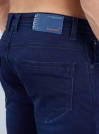 Smart Slim Fit Dark Indigo Blue Jeans for Men