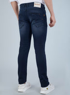Smart Slim Fit Dark Blue Denim Jeans for Men