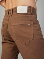 Brown Straight Fit Denim Jeans for Men