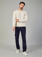 Dark Indigo Straight Fit Denim Jeans for Men