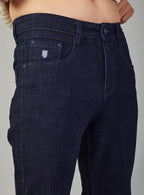 Dark Indigo Straight Fit Denim Jeans for Men