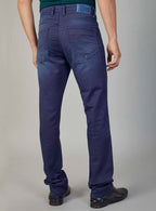 Tidal Blue Straight Fit Denim Jeans for Men