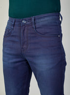 Tidal Blue Straight Fit Denim Jeans for Men
