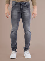 Faded Black Slim Fit Denim Jeans
