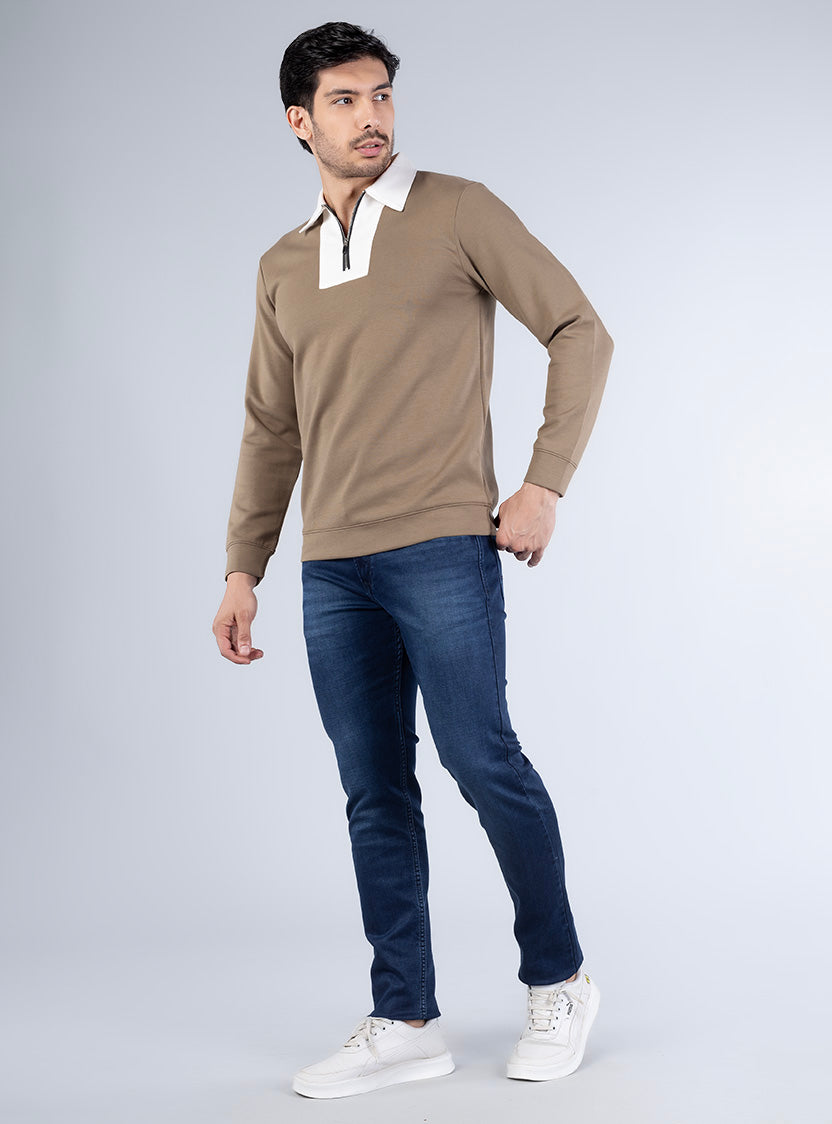 Smart Deep Indigo Blue Slim Denim Jeans for Men