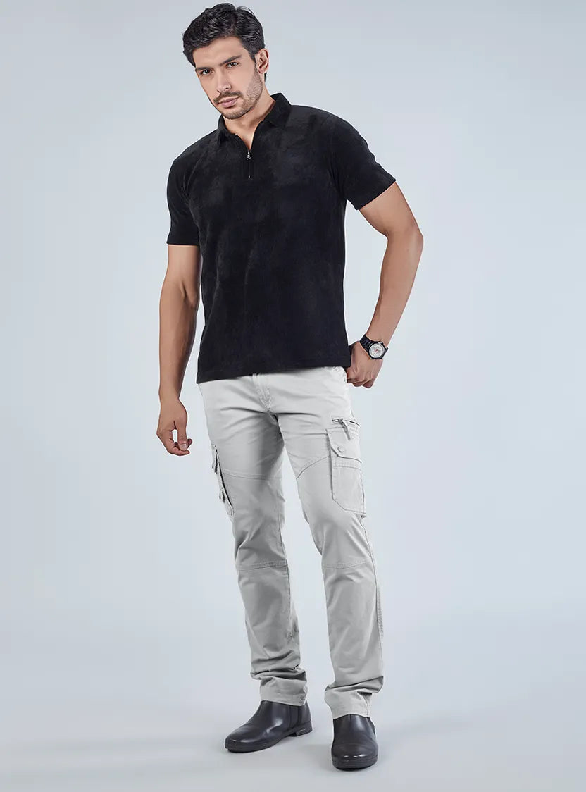 Men's Mid-Rise Cotton Cargo Pants